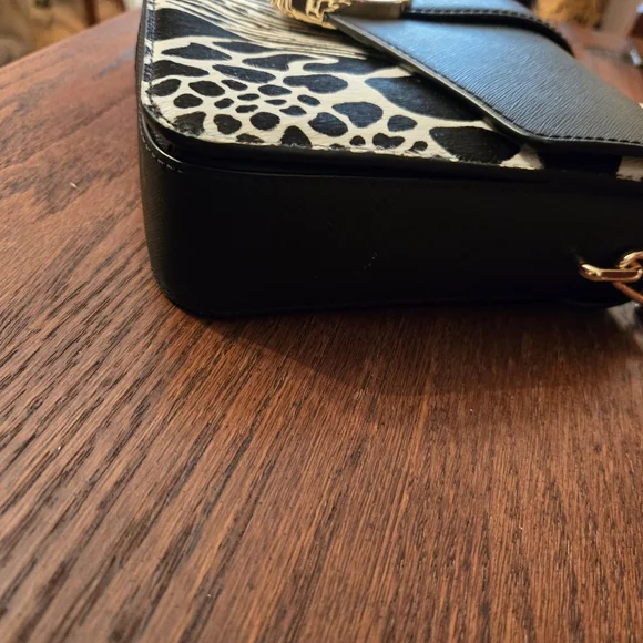 New Michael Kors Carmen black leather & haircalf handbag & wallet set - Picture 13 of 15